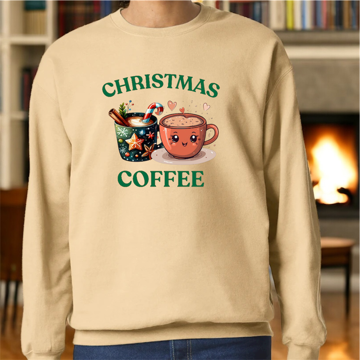 CHRISTMAS & COFFEE SWEATER