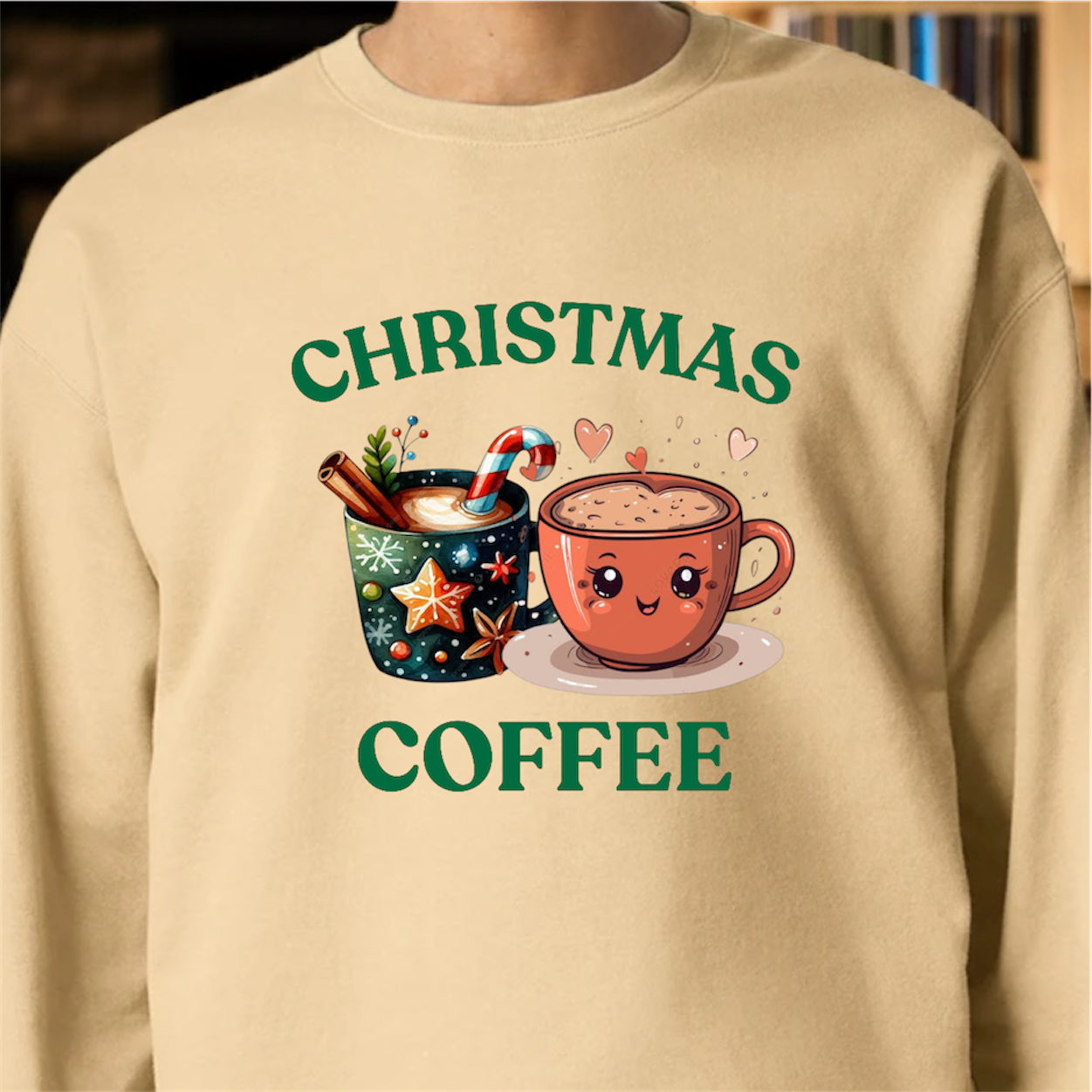 CHRISTMAS & COFFEE SWEATER